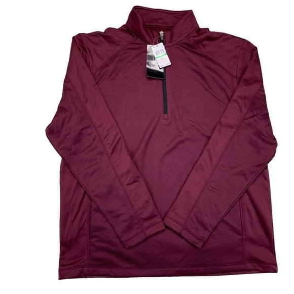 PGA TOUR Mens Quarter-Zip Golf Sweatshirt Fig L - Picture 1 of 11